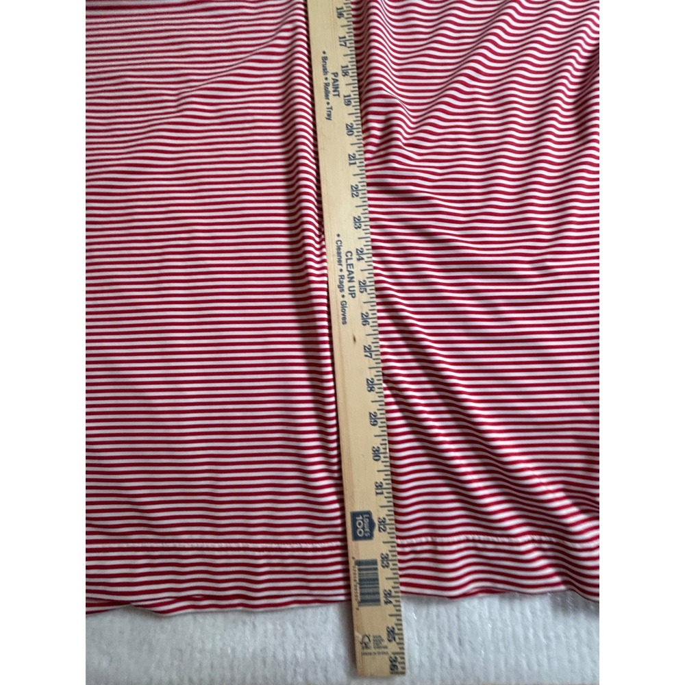 FootJoy FJ Red White Striped Golf Polo Shirt Mens Large‎ DryJoy Tech - Picture 7 of 8